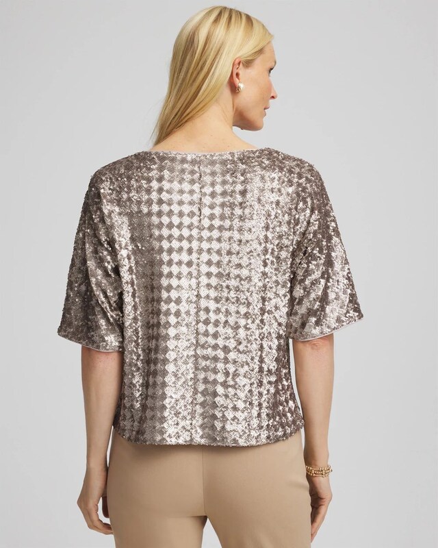 Art Deco Dolman Sequins Tee - image 3